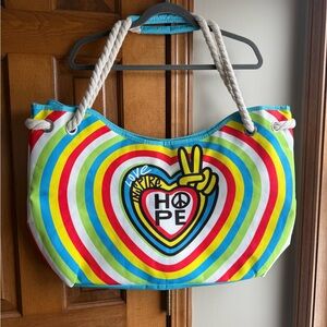 Multi Colored Beach Bag